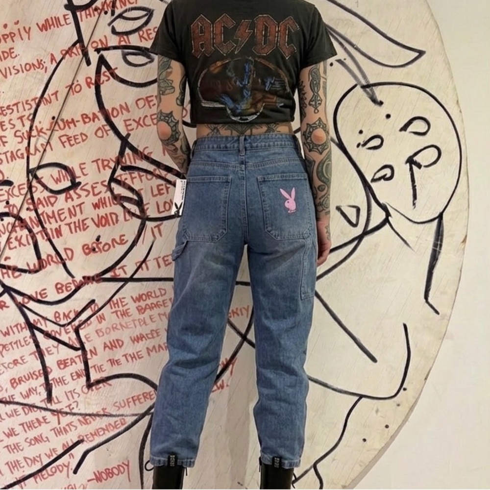BNWT Playboy Baggy Wide Leg Carpenter Denim Jeans